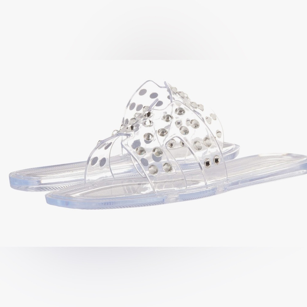Clear Studded Women's Sandals (042)